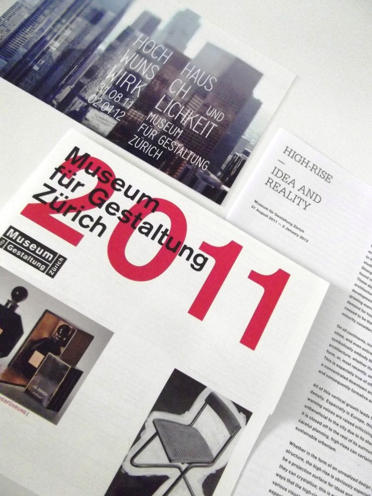 Museum für Gestaltung Zürich brochures Museum für Gestaltung Zürich brochures