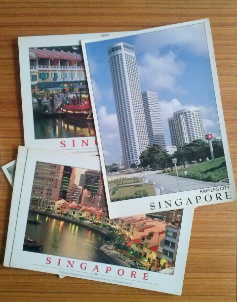 Vintage Singapore postcards