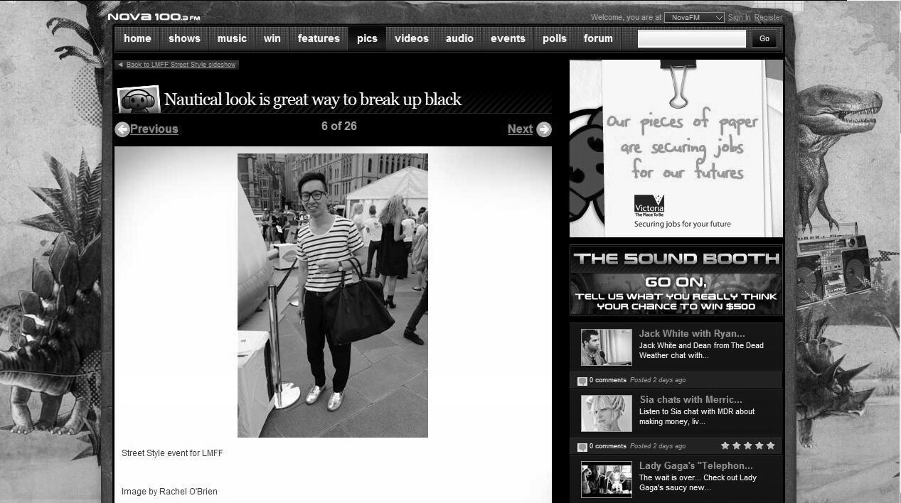 Alvin Chia Street Style Fashion Melbourne Fashion Week 2010