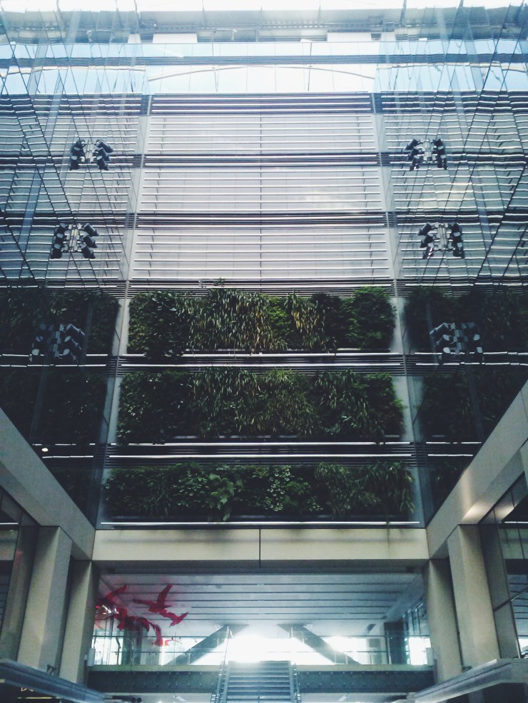Auckland Britomart Vertical garden office building courtyard