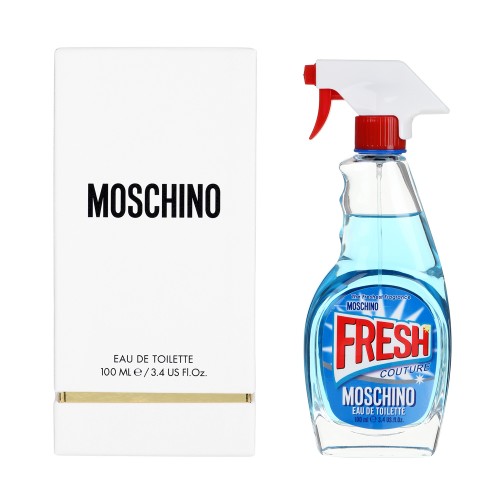 Moschino Fresh Fragrance in Windex spray bottle with box