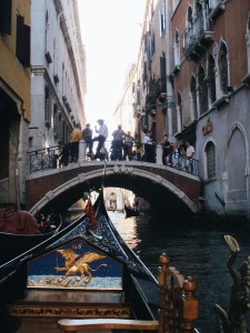 Venice Gondola bridge view