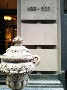 Entrance sculpture view