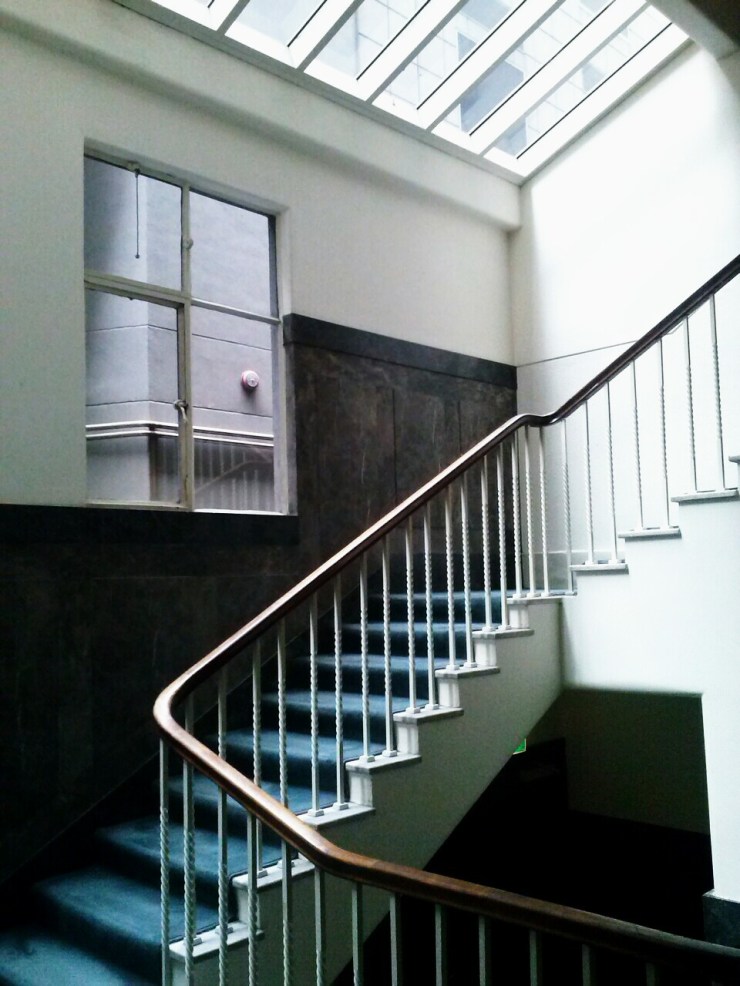 Henty House Unit 107 501 Little Collins Street Melbourne Heritage service stairs view