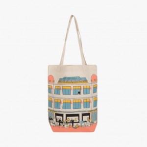 Le Bon Marche Paris department store in house design illustration Tote bag