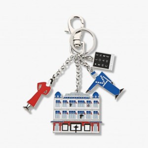 Le Bon Marche Paris department store in house design key ring