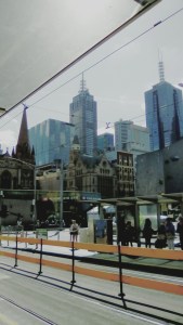 Flinders Street Tram Stop Federation Square Melbourne