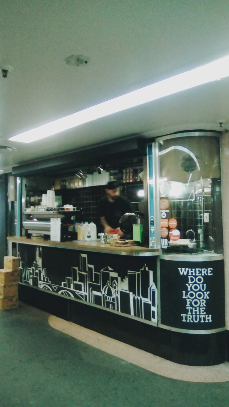 Degraves Street Underpass coffee kiosk Cup of Truth Flinders Street Station