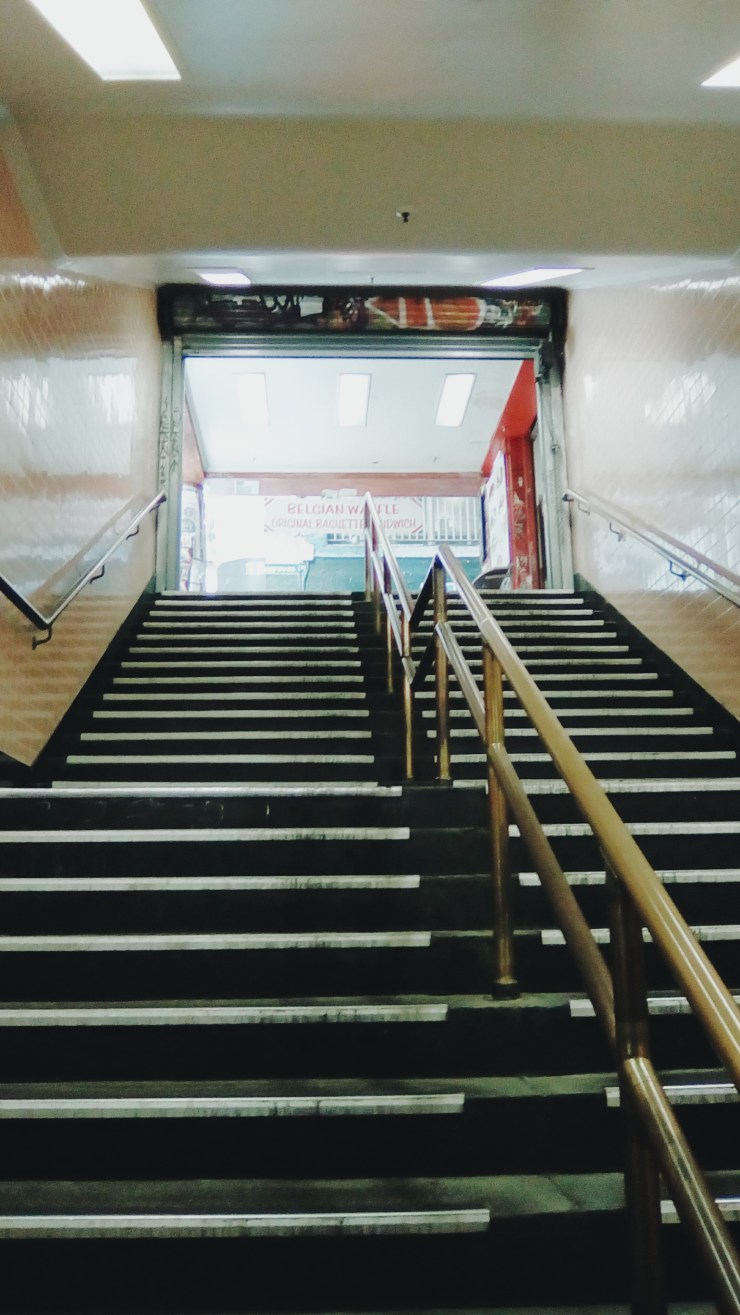 Degraves Street Underpass stairs from Flinders Street Station
