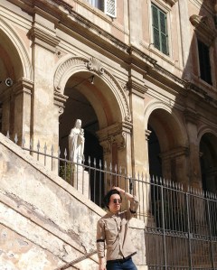 OOTD vintage at Parrocchia Sant'Eusebio all'Esquilino