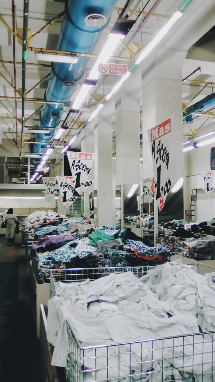 Bargain bins at MAS Rome Esquilino