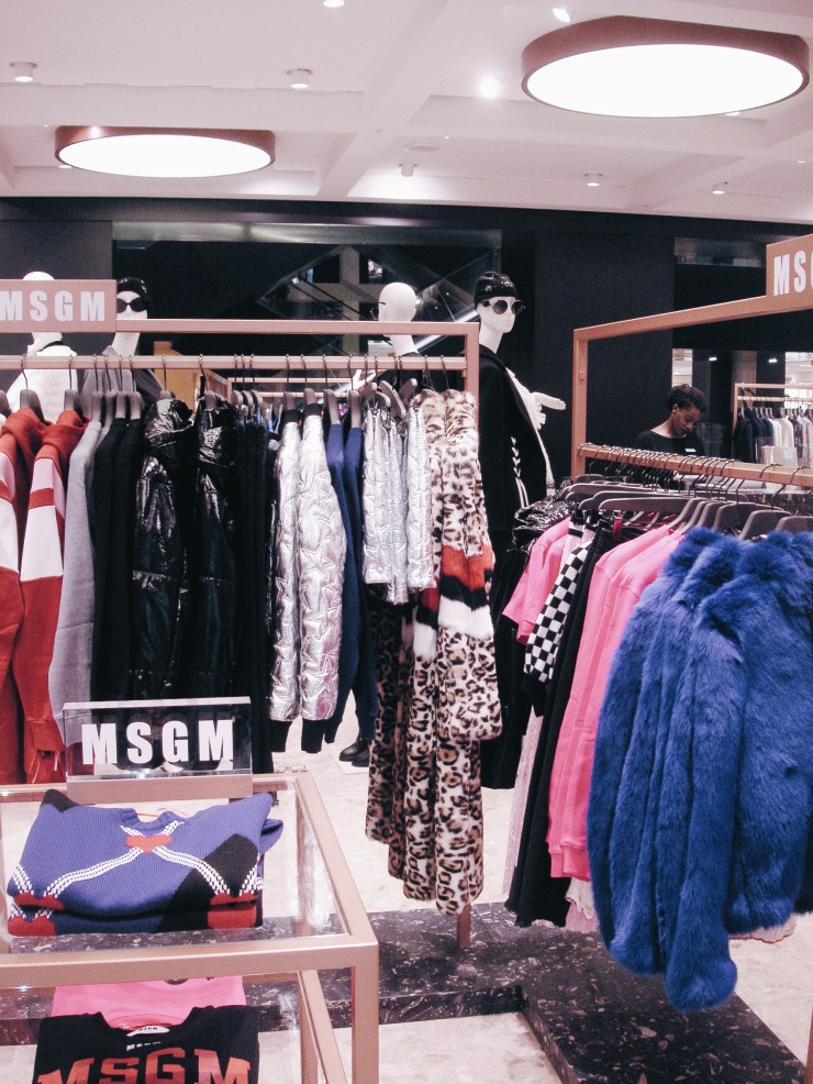 La Rinascente MSGM corner Rome Roma Retail roma-via-del-tritone