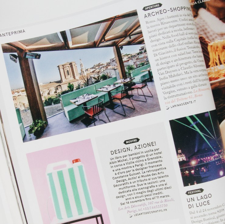 Living magazine Corriere della sera La Rinascente Rome Roma Launch