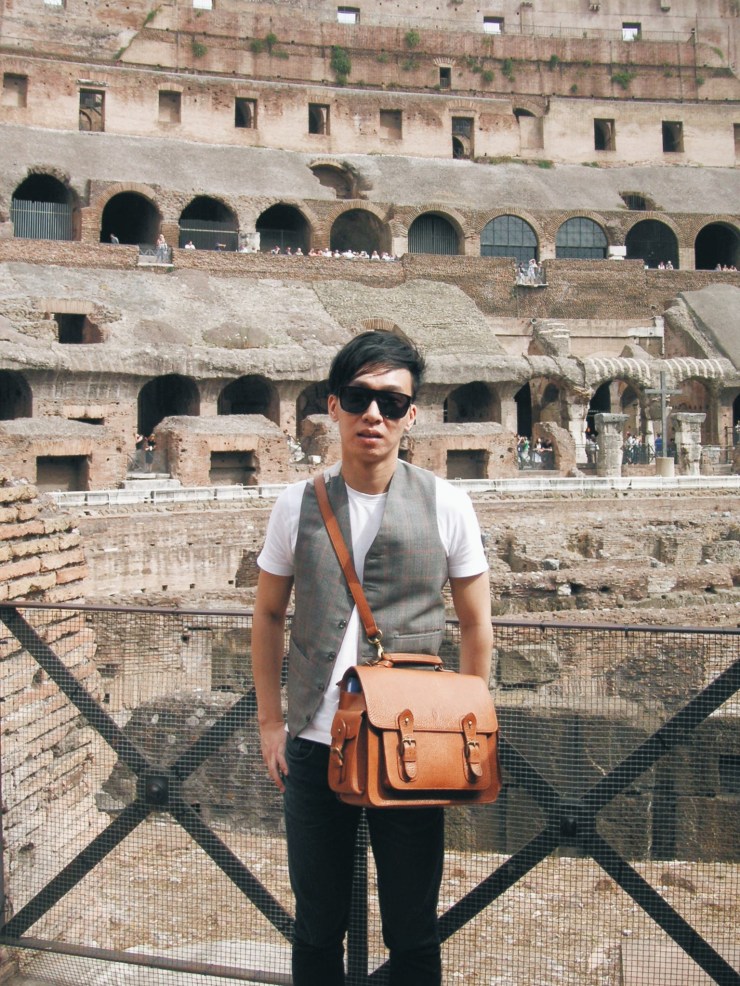 Alvin Chia Melbourne in Rome Roma Colosseum 2007 Street Style Stylist