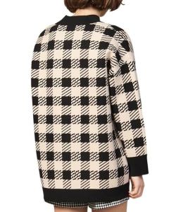 Sandro Paris Jisou cardigan back view black white Chadstone