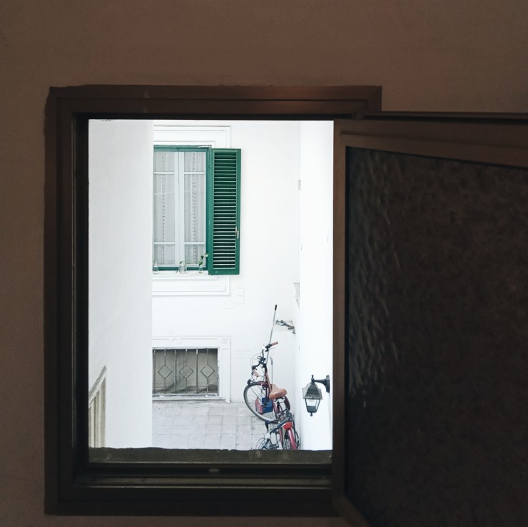 Courtyard view window